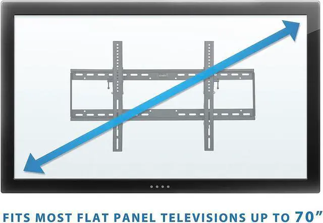 Alt view image 3 of 8 - Mount-It! TV Wall Mount Bracket for Flat Screen Tilt and Low Profile (MI-1121) MI-1121L