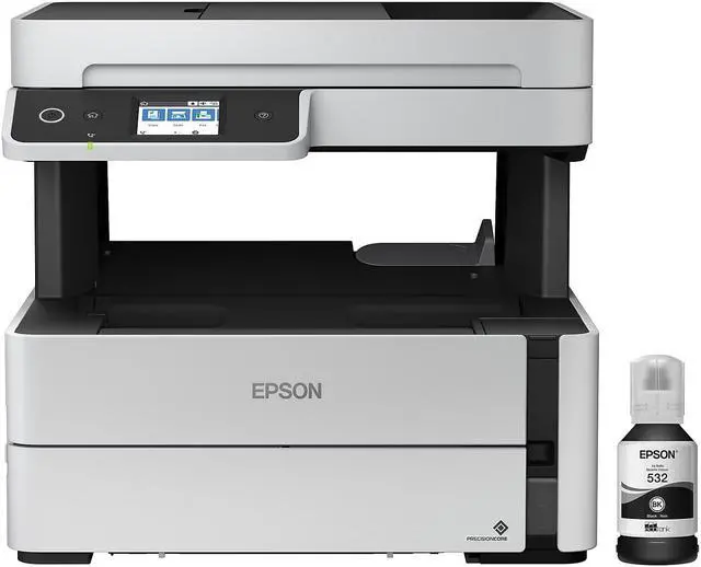 Alt view image 3 of 9 - Epson EcoTank ET-M3170 Wireless Monochrome Inkjet Printer