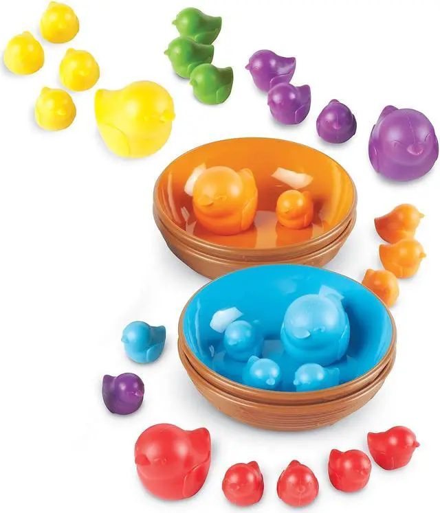 Alt view image 16 of 19 - Learning Resources Learning Essentials Birds in a Nest Sorting Se - 36 Piece