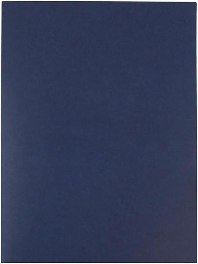 Alt view image 5 of 7 - JAM Paper Two-Pocket Textured Linen Business Folders Navy Blue Bulk 50/Box