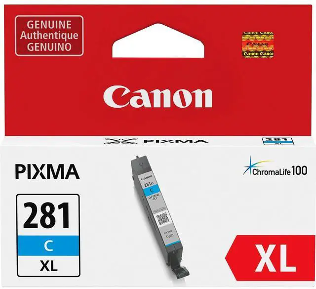 Alt view image 14 of 14 - Canon CLI-281XL Original Ink Cartridge - Cyan - Inkjet - 1 Each