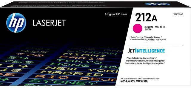 Main image of HP 212A Magenta Original LaserJet Toner Cartridge, ~4,500 pages, W2123A