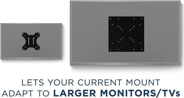 Alt view image 13 of 14 - Mount-It! VESA Mount Adapter Plate Conversion Kit | Convert VESA 75x75, 100x100 to 200x200, 200x100 mm Patterns