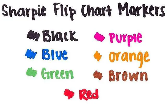 Alt view image 20 of 20 - Sharpie Flip Chart Marker Bullet Point 8/PK Assorted 22480PP