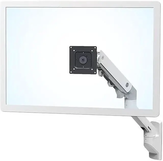 Alt view image 4 of 12 - EROGOTRON HX Wall Mount Monitor Arm, White, 45-478-216
