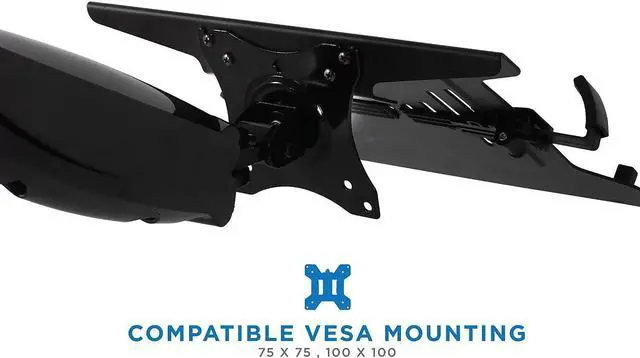 Alt view image 12 of 14 - Mount-It! Laptop Holder Mount Tray 16" Max Screem | Attaches to Monitor Stand