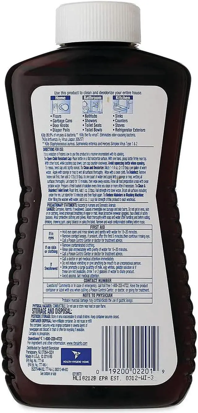 Alt view image 7 of 9 - LYSOL Concentrate Disinfectant 12 oz Bottle 6/Carton 77500