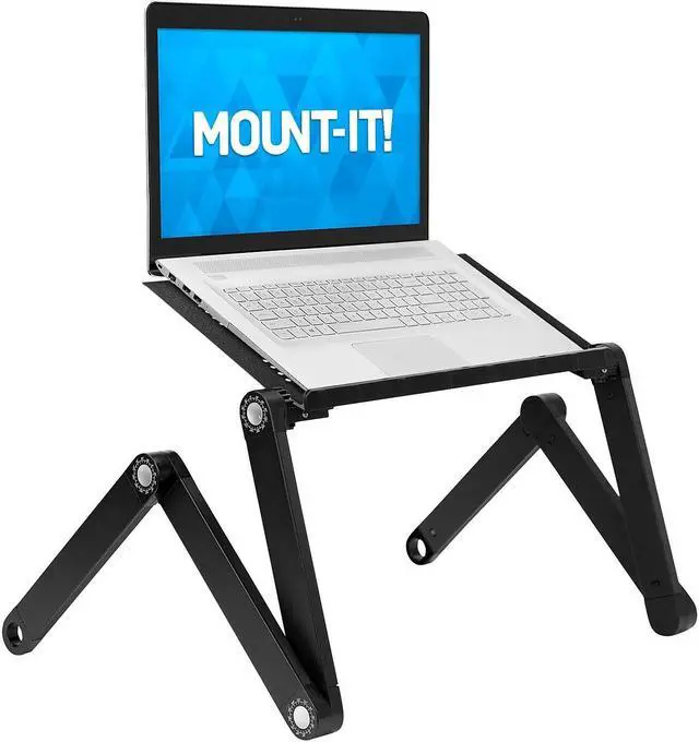 Alt view image 9 of 16 - Mount-It! Notebook Stand | Adjustable Vented Notebook Table |Portable and Lightweight
