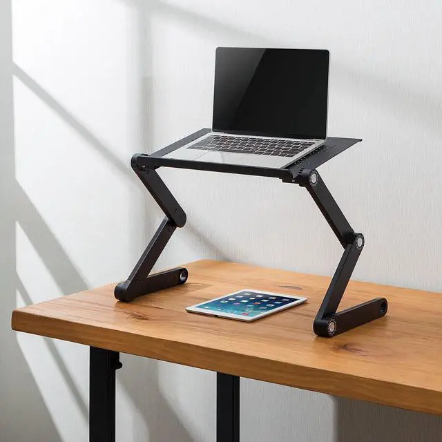 Alt view image 15 of 16 - Mount-It! Notebook Stand | Adjustable Vented Notebook Table |Portable and Lightweight