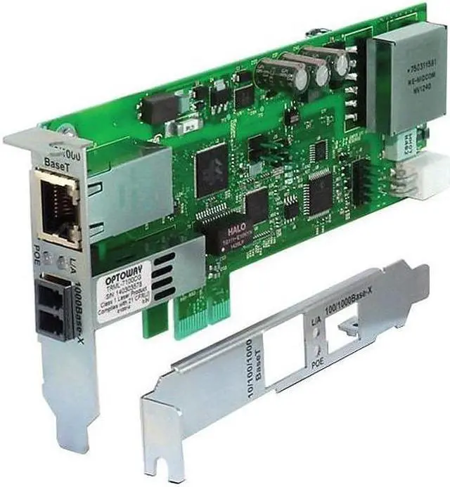 Alt view image 11 of 13 - Transition Networks N-GXE-POE-LC-01 Gigabit Ethernet Card