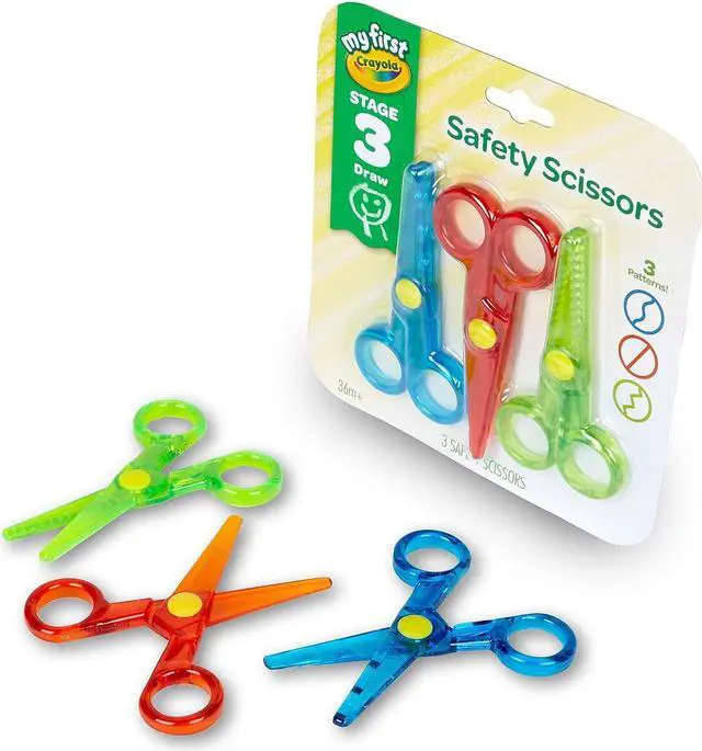 Alt view image 3 of 6 - Crayola My First Crayola Safety Scissors 3/Pack 81-1458