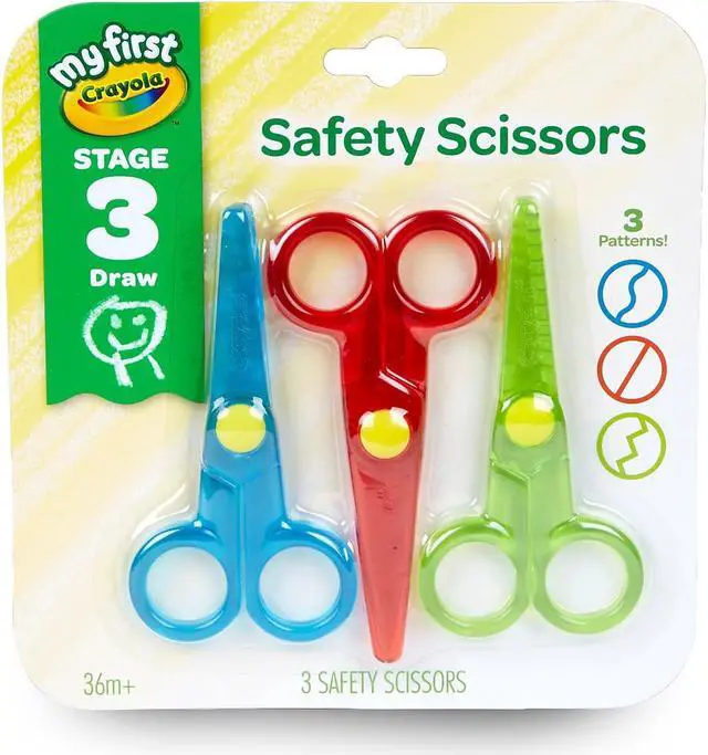 Main image of Crayola My First Crayola Safety Scissors 3/Pack 81-1458