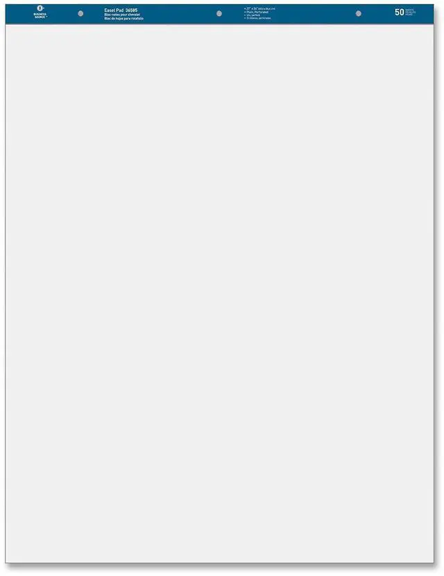 Alt view image 5 of 5 - Standard Easel Pads Plain 27"x34" 50 Sheets 2/CT White