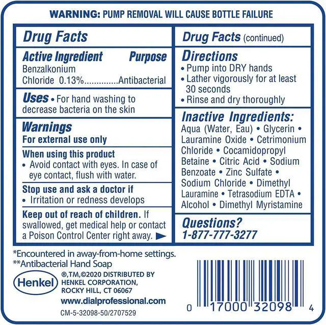 Alt view image 2 of 9 - Dial Professional Clean+Gentle Antibacterial Foaming Hand Wash Refill for FIT Manual Dispenser Fragrance Free 1.2 L 3/Carton 32100CT