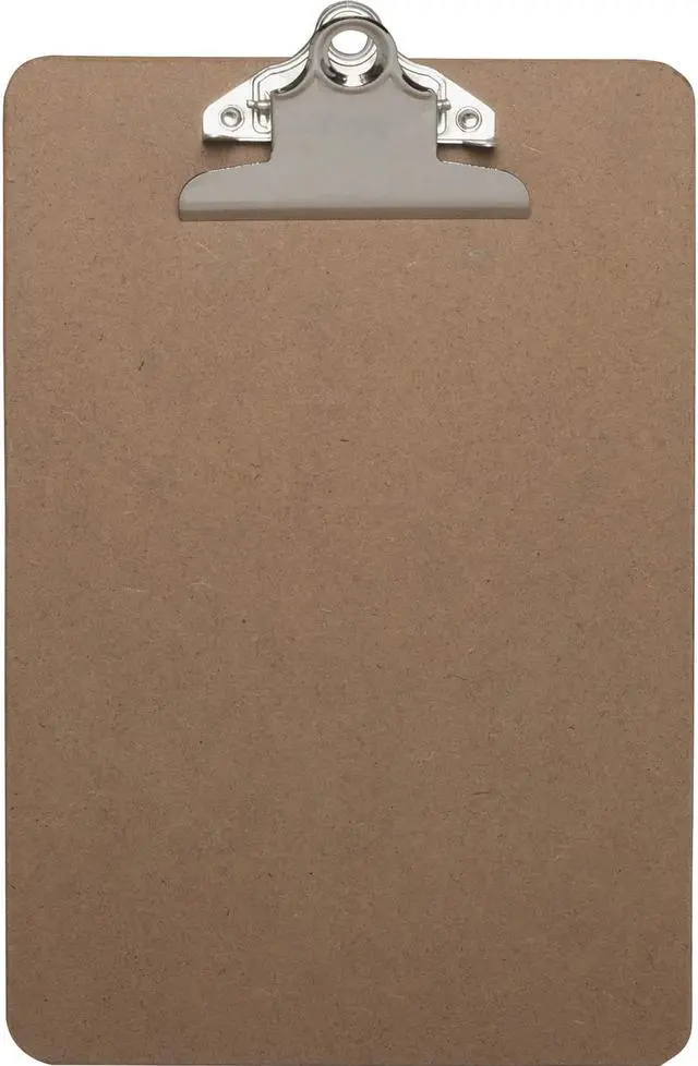 Main image of Business Source Clipboard w/ Standard Metal Clip 6"x9" Brown 16506