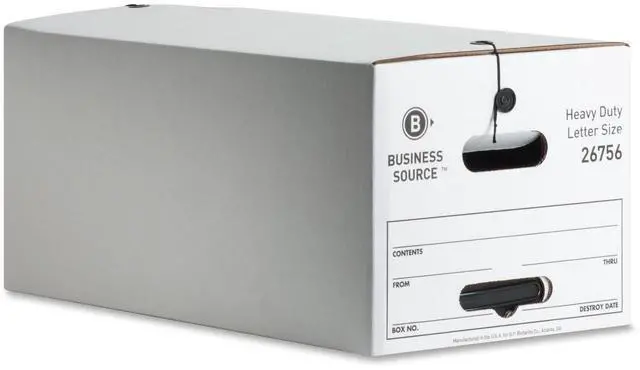Main image of Business Source Med. Duty Storage Box Ltr 700 lb. 12"x24"x10" 12/CT WE 26756