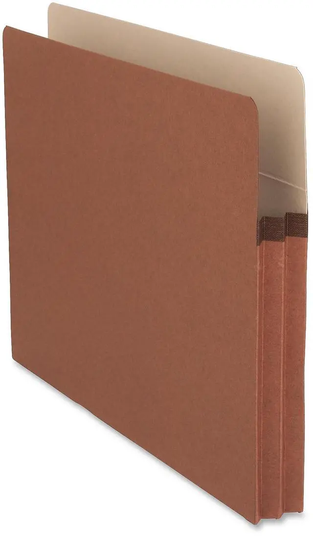 Alt view image 2 of 7 - Business Source File Pocket 1-3/4" Exp. Letter 25/BX Redrope 65790