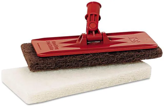 Alt view image 8 of 9 - 3M 08542 Doodlebug Threaded Pad Holder Kit, For 4 5/8 x 10 Pads, Orange, 4/Carton, 1 Carton