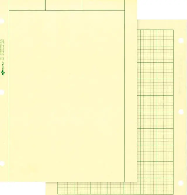 Alt view image 4 of 7 - Rediform Computation Pads 5"x5" Quad 8-1/2"x11" 100 Sheets Green 42382