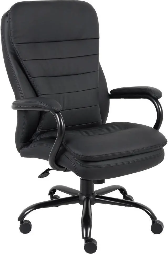 Alt view image 4 of 5 - Lorell Executive Chair Dbl Cushion 33-1/2"x31"x45-1/2" Black 62624