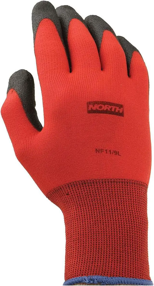 Alt view image 8 of 8 - C-Nyl Foam Ctd Glv Pvc Palm Xl Red 12