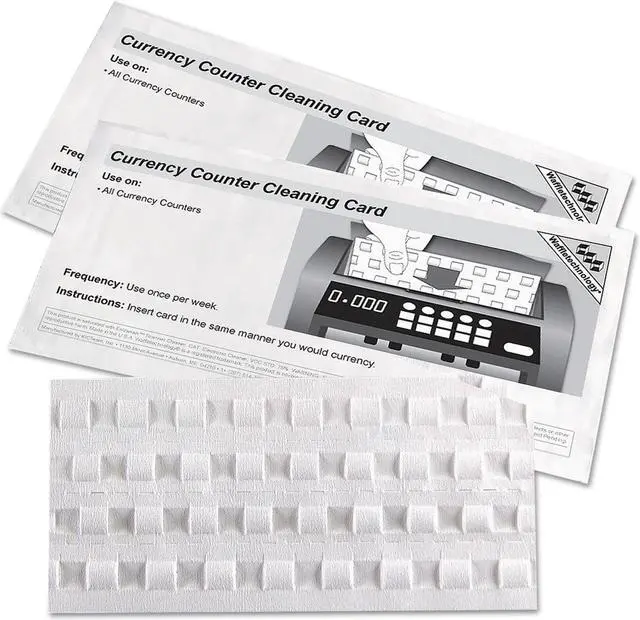 Alt view image 6 of 7 - Royal Sovereign RBC-CLN Currency Counter Cleaning Cards Compatible With Most Bill Counters