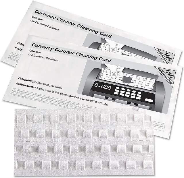 Alt view image 7 of 7 - Royal Sovereign RBC-CLN Currency Counter Cleaning Cards Compatible With Most Bill Counters