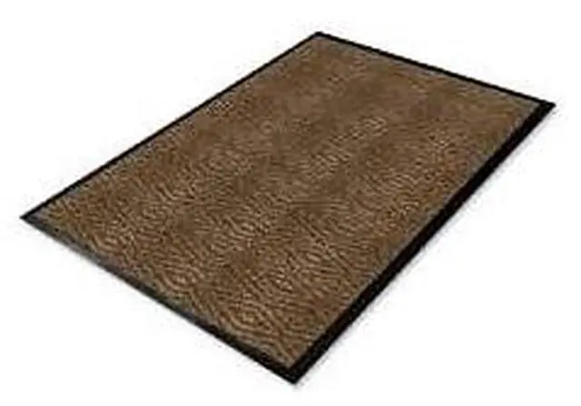 Alt view image 2 of 14 - Genuine Joe Dual Rib Indoor Mat f/Hard Surface 3'x5' Chocolate 02400