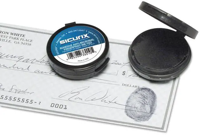 Alt view image 9 of 16 - Baumgartens 38010 Fingerprint Ink Pad 1.6" x 1.6" x 0.5" - Black Ink