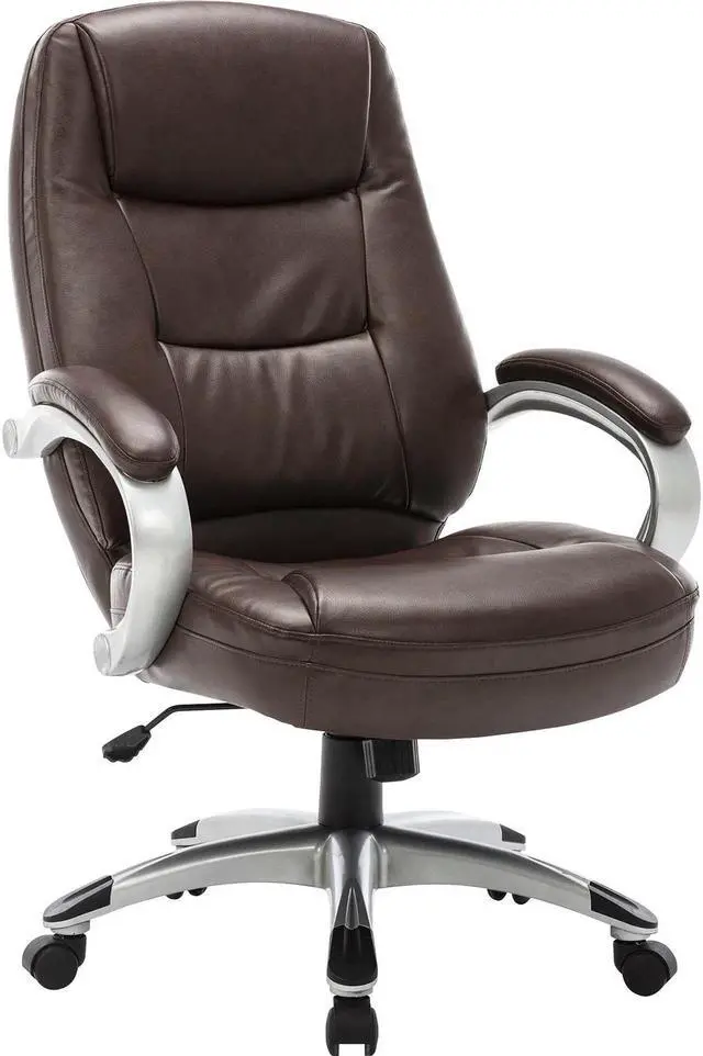 Alt view image 7 of 7 - Lorell Executive High-BackChair 26-1/2"x28-1/2"x46-1/2" SDL/LTH/CNE 63280