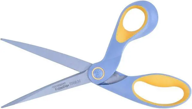 Alt view image 4 of 6 - Acme United 14669 9   Titanium Bonded Bent Handle Scissors  Gray 3/Pk