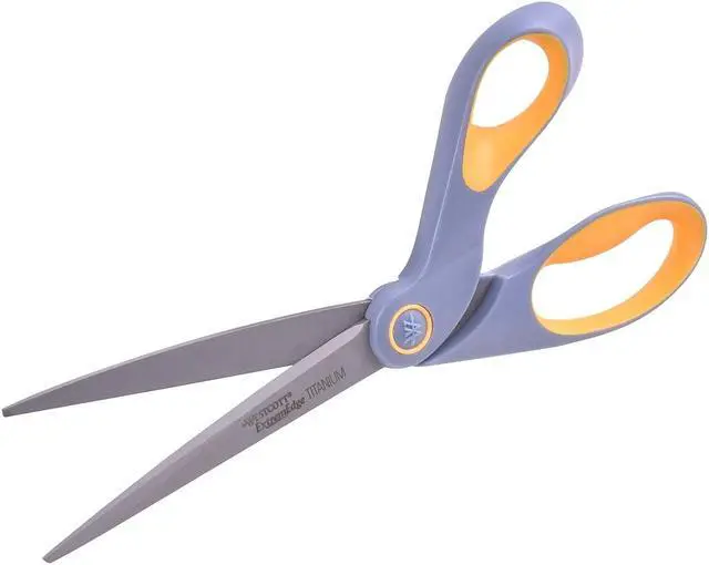 Alt view image 5 of 6 - Acme United 14669 9   Titanium Bonded Bent Handle Scissors  Gray 3/Pk