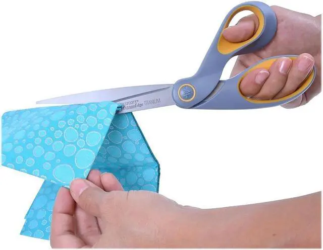 Alt view image 6 of 6 - Acme United 14669 9   Titanium Bonded Bent Handle Scissors  Gray 3/Pk