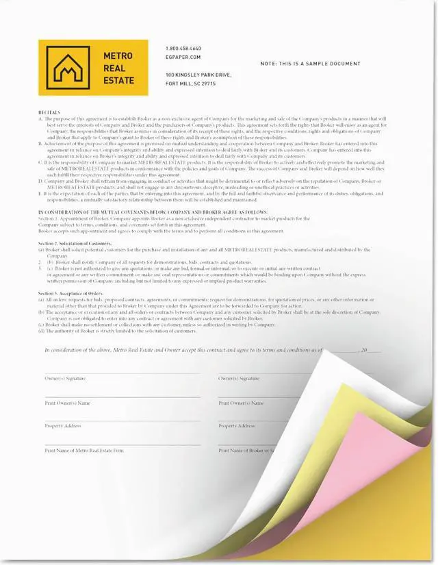 Alt view image 10 of 13 - Xerox Bold Digital Carbonless Paper 8 1/2 x11 White/Canary/Pink/Gldrod 5 000