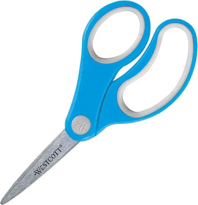 Main image of Westcott Junior Scissors Pointed Tip 5" Full 12/PK STST/AST 15972