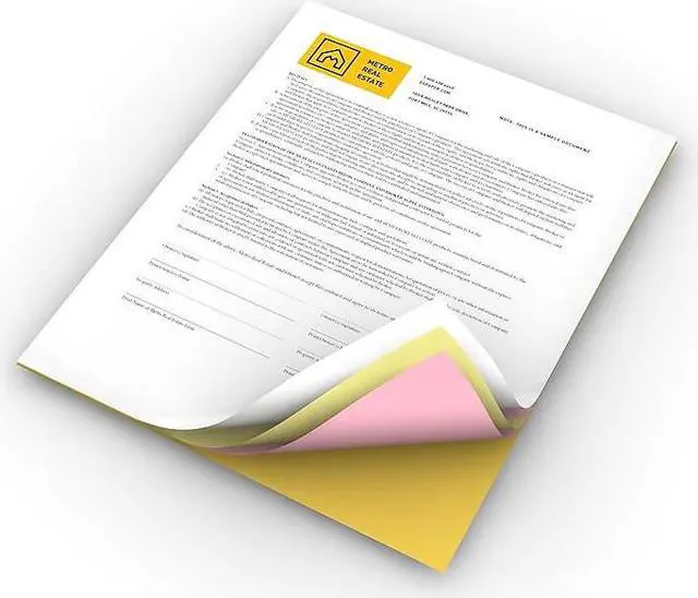 Alt view image 13 of 13 - Xerox Bold Digital Carbonless Paper 8 1/2 x11 White/Canary/Pink/Gldrod 5 000