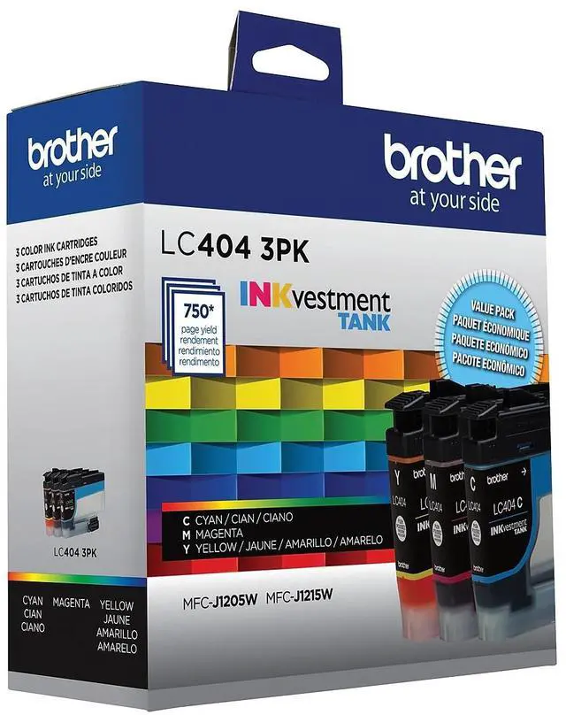 Alt view image 6 of 16 - Brother LC4043PK INKvestment Ink Cyan/Magenta/Yellow 3/Pack LC4043PKS
