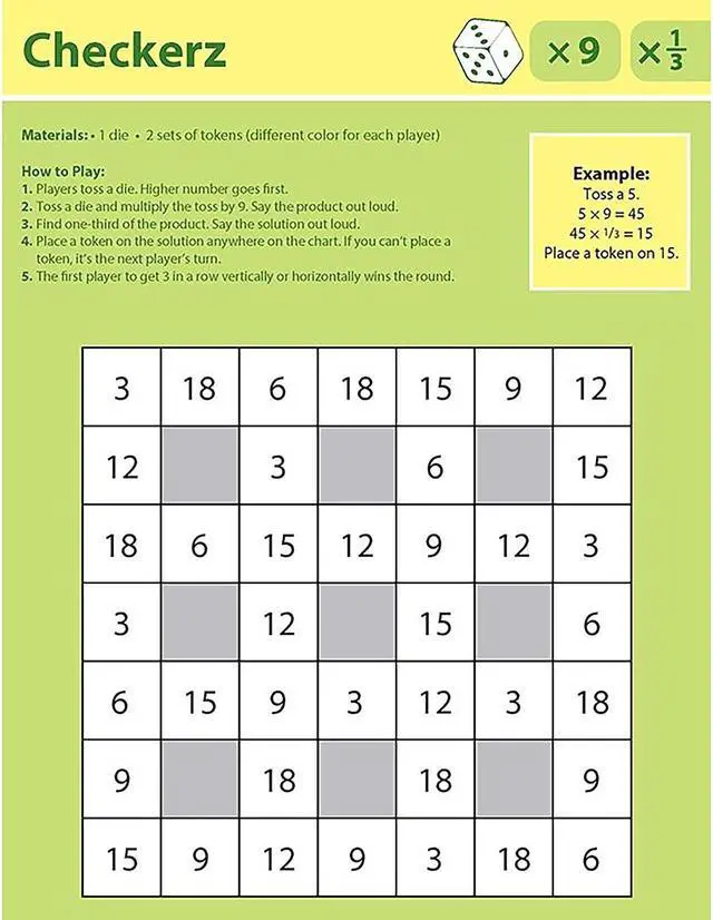 Alt view image 6 of 9 - Didax Dice Games for Multiplication Mastery (DD-211885)