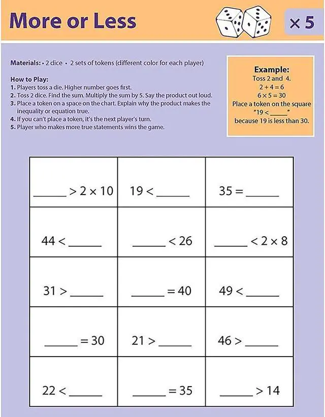 Alt view image 3 of 9 - Didax Dice Games for Multiplication Mastery (DD-211885)
