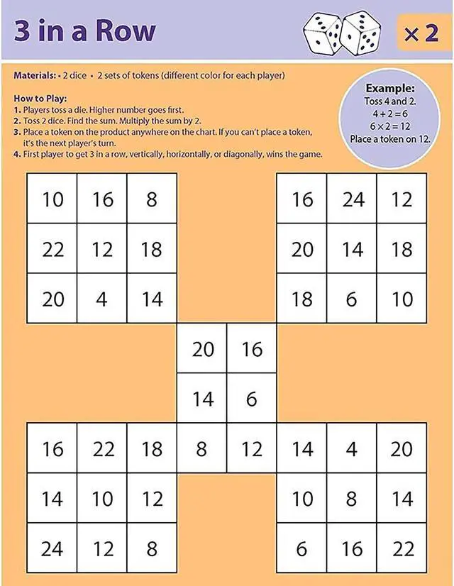 Alt view image 5 of 9 - Didax Dice Games for Multiplication Mastery (DD-211885)