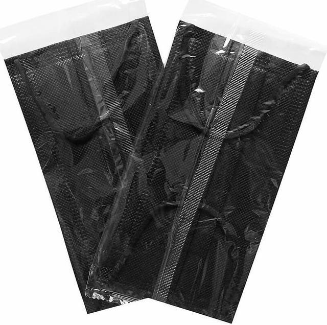 Alt view image 9 of 14 - WeCare Disposable Face Mask, 4-Ply with Ear Loop (50 Individually Wrapped) - Black