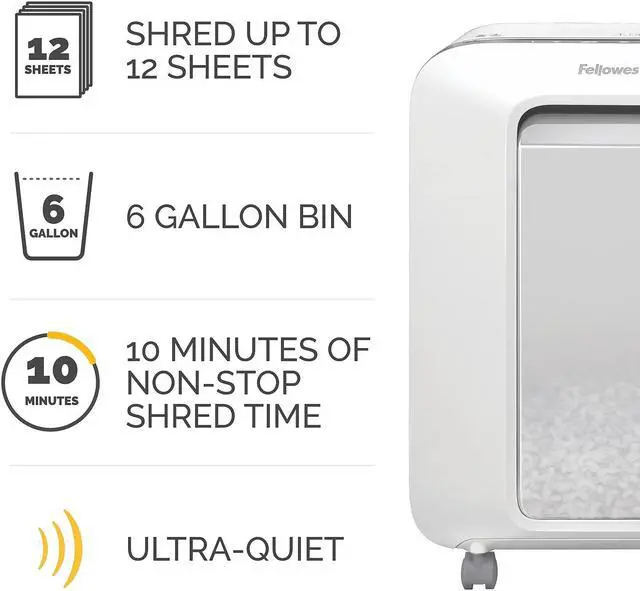Alt view image 14 of 18 - Fellowes LX200 12-Sheet Micro-Cut Commercial Shredder (5015101)