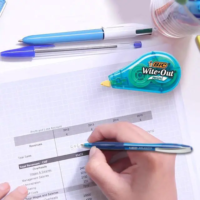 Alt view image 18 of 18 - BIC Wite-Out Brand Exact Liner Correction Tape Non-Refillable 4/Pack WOELP418