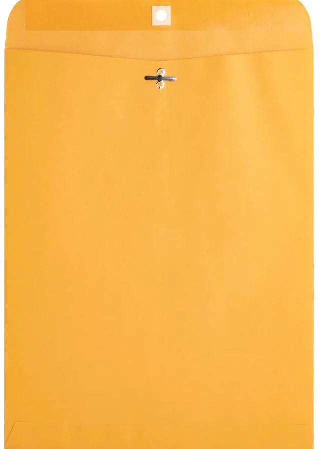 Alt view image 2 of 14 - Business Source 36665 Heavy-Duty Clasp Envelope, Clasp - #97 (10" x 13") - 28 lb - Kraft - 100/Box , 1 Box