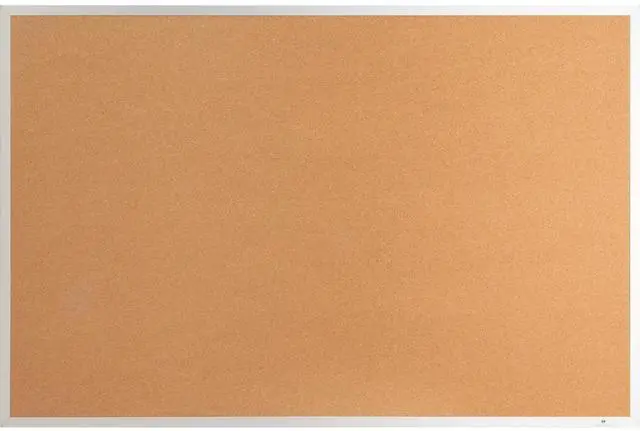 Alt view image 2 of 2 - Lorell Cork Board 1/2" Thick 6'x4' Aluminum Frame 19070