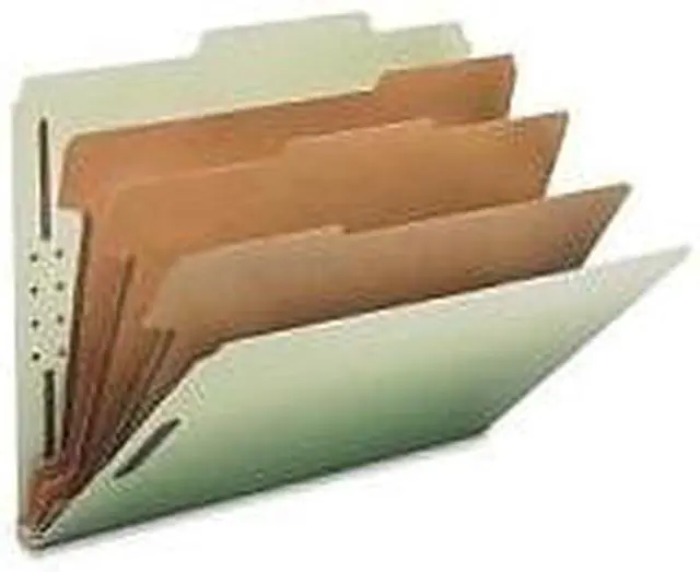 Alt view image 4 of 4 - Nature Saver Classification Folder 3" Exp. Letter 3-Div 10/BX GYGN 01058