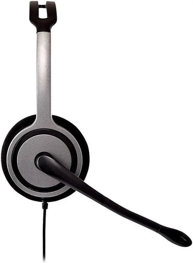 Alt view image 6 of 8 - V7 HA212 Lightweight Stereo Headset with Microphone - Black & Grey