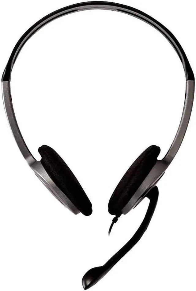 Alt view image 8 of 8 - V7 HA212 Lightweight Stereo Headset with Microphone - Black & Grey