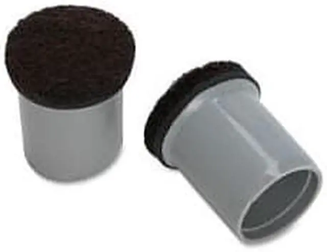 Alt view image 2 of 18 - Lorell Replacement Chair Tip w/Felt 3/4 16/Bag Gray 49323