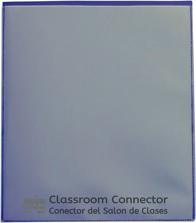 Alt view image 18 of 19 - C-Line Classroom Connector Folders 9"x11-3/4" 25/BX Blue 32005